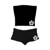 Beach Girl Hibiscus Tube Top & Short Set